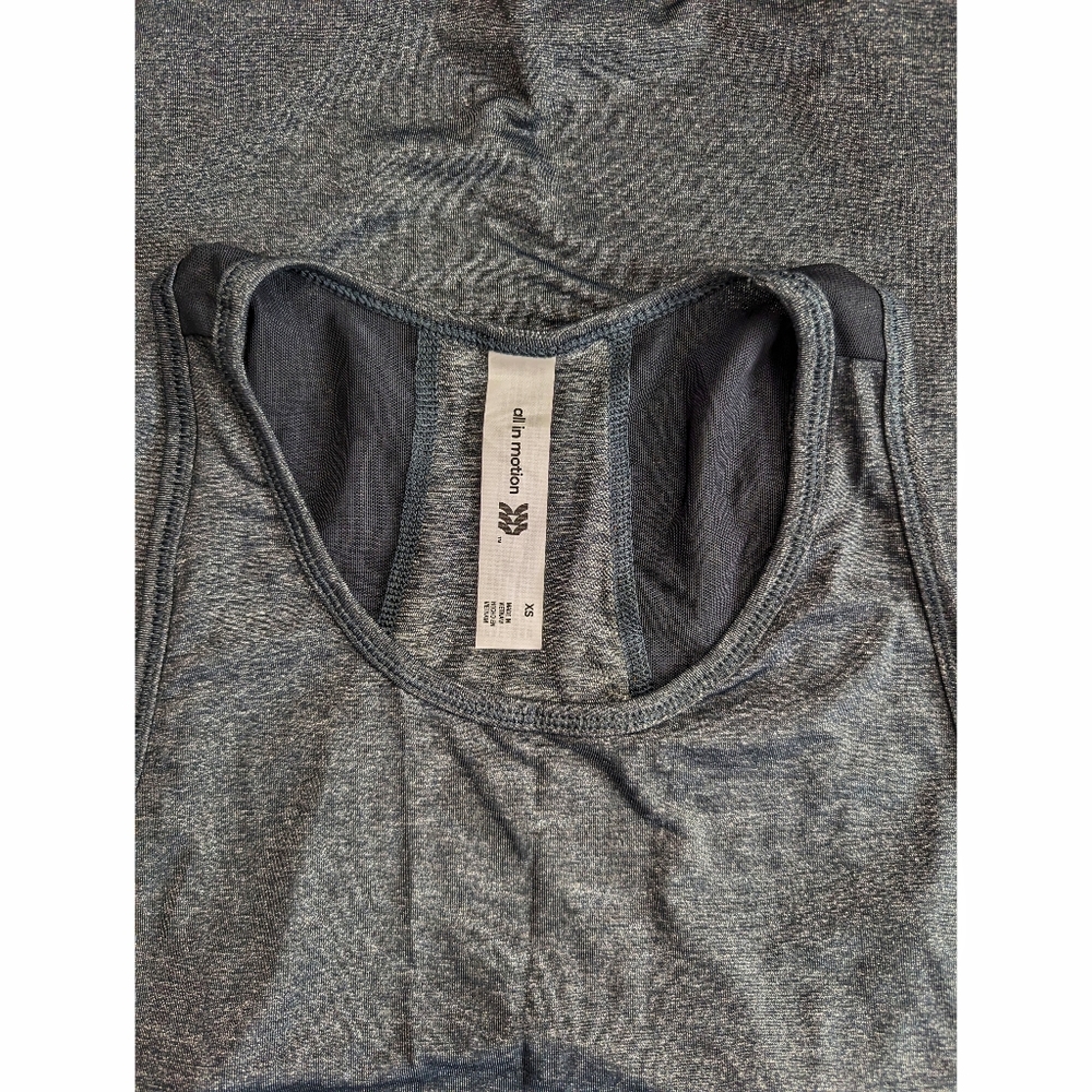 All In Motion Gray Racerback Tank XS - Picture 7 of 8